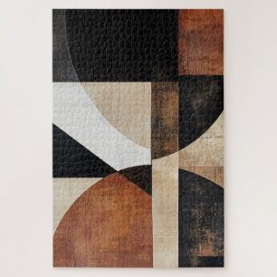 Warmtoniges geometrisches Design für rustikalen St Puzzle