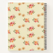 Warmwasser-Blumen-Graph-Papier-Notizbuch Notizblock (Rückseite)