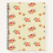 Warmwasser-Blumen-Graph-Papier-Notizbuch Notizblock (Vorderseite)