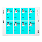 Warmweihnachtswünsche Geschenk-Tag (Vorne)