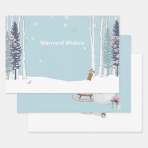 Warmwill Snowman-Schlittengeschenke