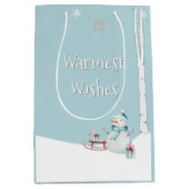 Warmwill Snowman-Schlittengeschenke Mittlere Geschenktüte (Vorderseite)
