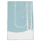 Warmwill Snowman-Schlittengeschenke Mittlere Geschenktüte (Rückseite)