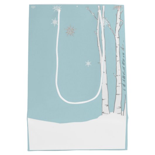 Warmwill Snowman-Schlittengeschenke Mittlere Geschenktüte (Rückseite)