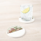 Warmwünschenfamilie Sandstone Untersetzer (Seite)