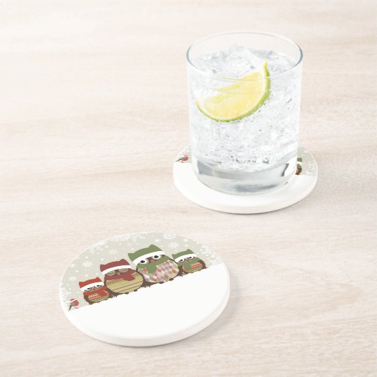 Warmwünschenfamilie Sandstone Untersetzer (Seite)