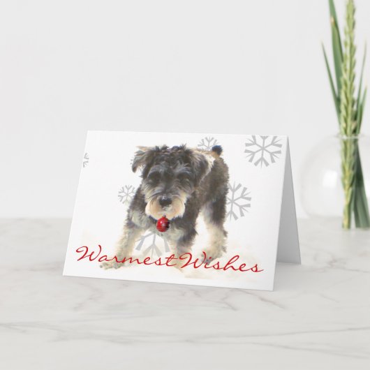 Warmwünschkarte Feiertagskarte (Vorderseite)