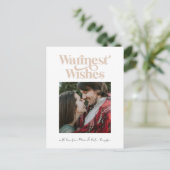 Warmwünscht Modernes Foto nach der Postkarte (Stehend Vorderseite)