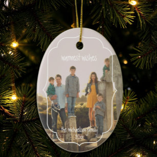 Warmwünscht Southern Geometric Frame Christmas Keramik Ornament