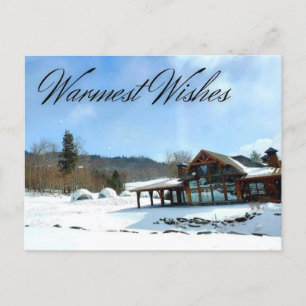 Warmwünscht Winterpostkarte Postkarte