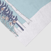 Warmwünscht Winterurlaub Snowman Tissue Seidenpapier (Detail)