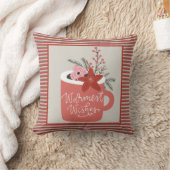 Warmwünschte rustikale Retro Floral & Streifen Kissen (Decke)