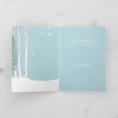 Warmwünschte Snowman-Schlitten-Geschenke Personali Karte (Innenseite)