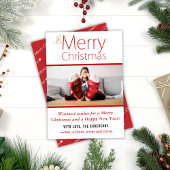 Warmwünschte Weihnachts-Foto Feiertagskarte