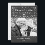 Warmwünschte Weihnachtskarte im Chalkboard Feiertagskarte<br><div class="desc">Diese schicke und trendige Chalkboard Weihnachts-Foto-Flachkarte wird Ihre Freunde und Familie begeistern. Einfach mit unserem Foto- und Textvorlage eine passende Urlaubskarte erstellen. Fügen Sie einfach Ihr eigenes Bild hinzu und passen Sie den Text an. Für beste Ergebnisse verwenden Sie ein großes oder hochwertiges Foto. Nicht in Geschäften verkauft, unsere Designs...</div>