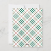 Warmwünschtes Foto Kariert Weihnachten (Rückseite)