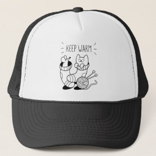 Warmwurm behalten truckerkappe