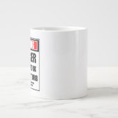 Warn-Laboratorium bei harter Arbeit stört nicht Jumbo-Tasse (Vorderseite)