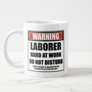 Warn-Laboratorium bei harter Arbeit stört nicht Jumbo-Tasse