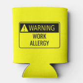 Warnarbeit Allergy Funny Dosenkühler (Rückseite)