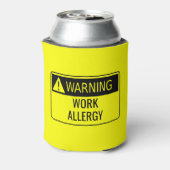 Warnarbeit Allergy Funny Dosenkühler (Kanne Rückseite)