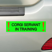 Warnaufkleber Corgi Diener Autoaufkleber (Auf Auto)