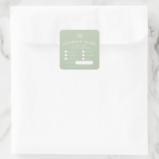 Warnbäckerei für grüne Allergien Aufkleber für Mil (Tasche)