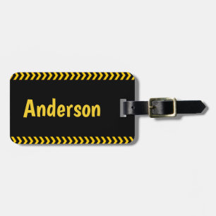 Warnband-Muster Reiseanhänger Gepäckanhänger