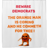 WARNDEMOKRATEN DUSCHVORHANG (Vorderseite)