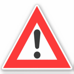 Warndreieck Aufkleber