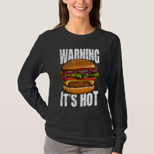 Warne es ist heiß ich Cheeseburger I Burger T-Shirt