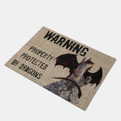 Warneigenschaft geschützt durch Drachen Fußmatte (Schrägansicht)