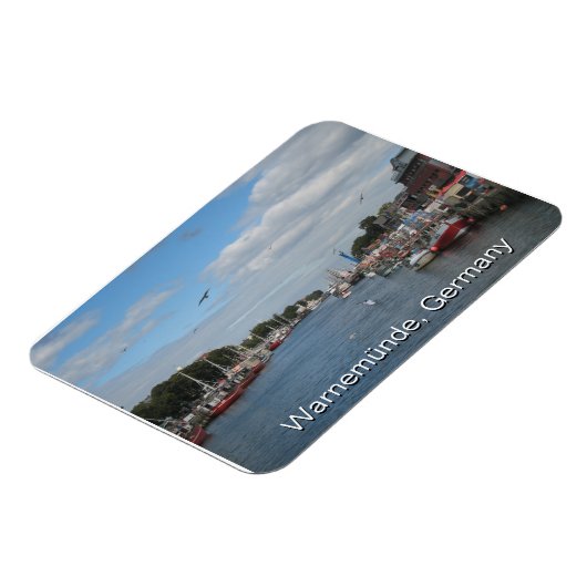 Warnemunde, Deutschland Magnet (Linke Seite)