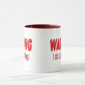 WARNEN Ich tue dumme Dinge Tasse (Zentrum)