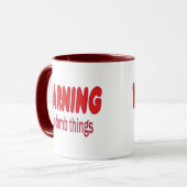 WARNEN Ich tue dumme Dinge Tasse (Vorderseite Links)