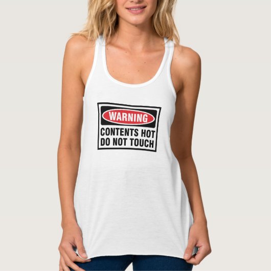 WARNEN! INHALT HOT!! TANK TOP (Vorderseite)