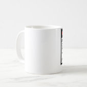 Warnen meiner Richtung des Spaßkaffees oder der Kaffeetasse (Vorderseite Links)