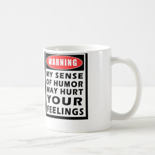 Warnen meiner Richtung des Spaßkaffees oder der Kaffeetasse