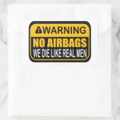 WARNEN SIE KEINE FLUGZEUGE, DIE WIR WIE EIN ECHTES RECHTECKIGER AUFKLEBER (Tasche)