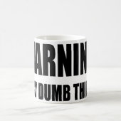 Warnend sage ich stumme Sachen Kaffeetasse (Mittel)