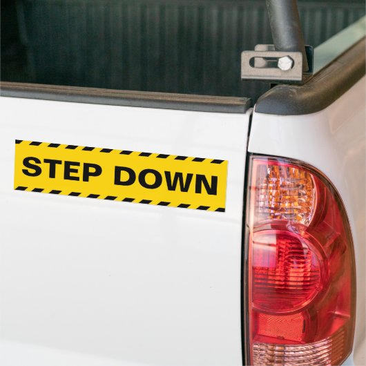 Warnend Step-down Autoaufkleber (Auf Lkw)