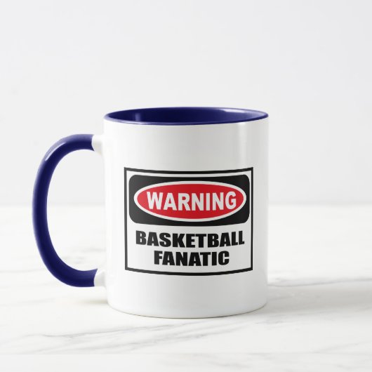 Warnende BASKETBALL-FANATIKER Tasse (Links)