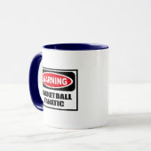 Warnende BASKETBALL-FANATIKER Tasse (Vorderseite Links)