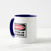 Warnende DOKTOR IN BAD MOOD Tasse (Vorderseite Links)