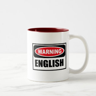 Warnende ENGLISCHE Tasse