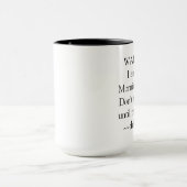 Warnende Kaffee-Tasse Tasse (Zentrum)