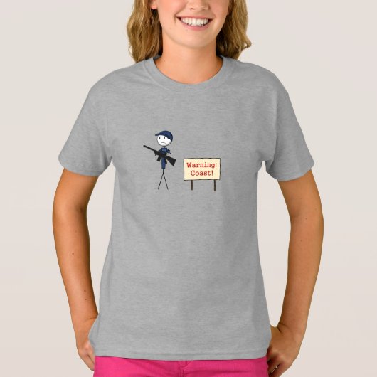 "Warnende Küsten-" T - Shirt (Vorderseite)