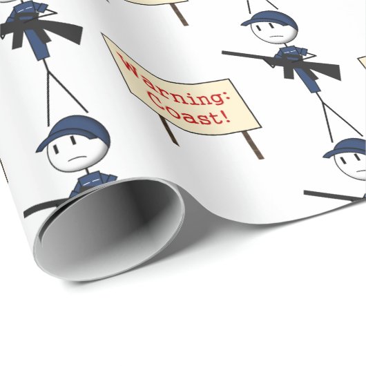 Warnende Küstenwache ": Küste!" Packpapier (Rolleneckpunkt)