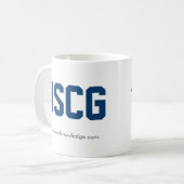 Warnende Küstenwache ": Küsten-" Keramik-Tasse Kaffeetasse (Vorderseite Links)