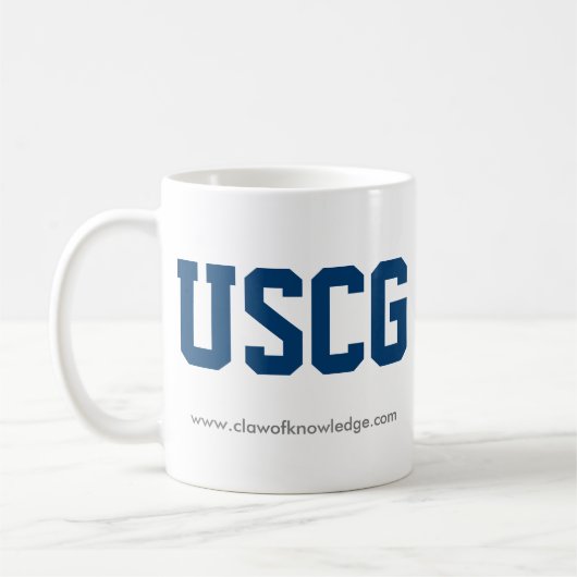 Warnende Küstenwache ": Küsten-" Keramik-Tasse Kaffeetasse (Links)